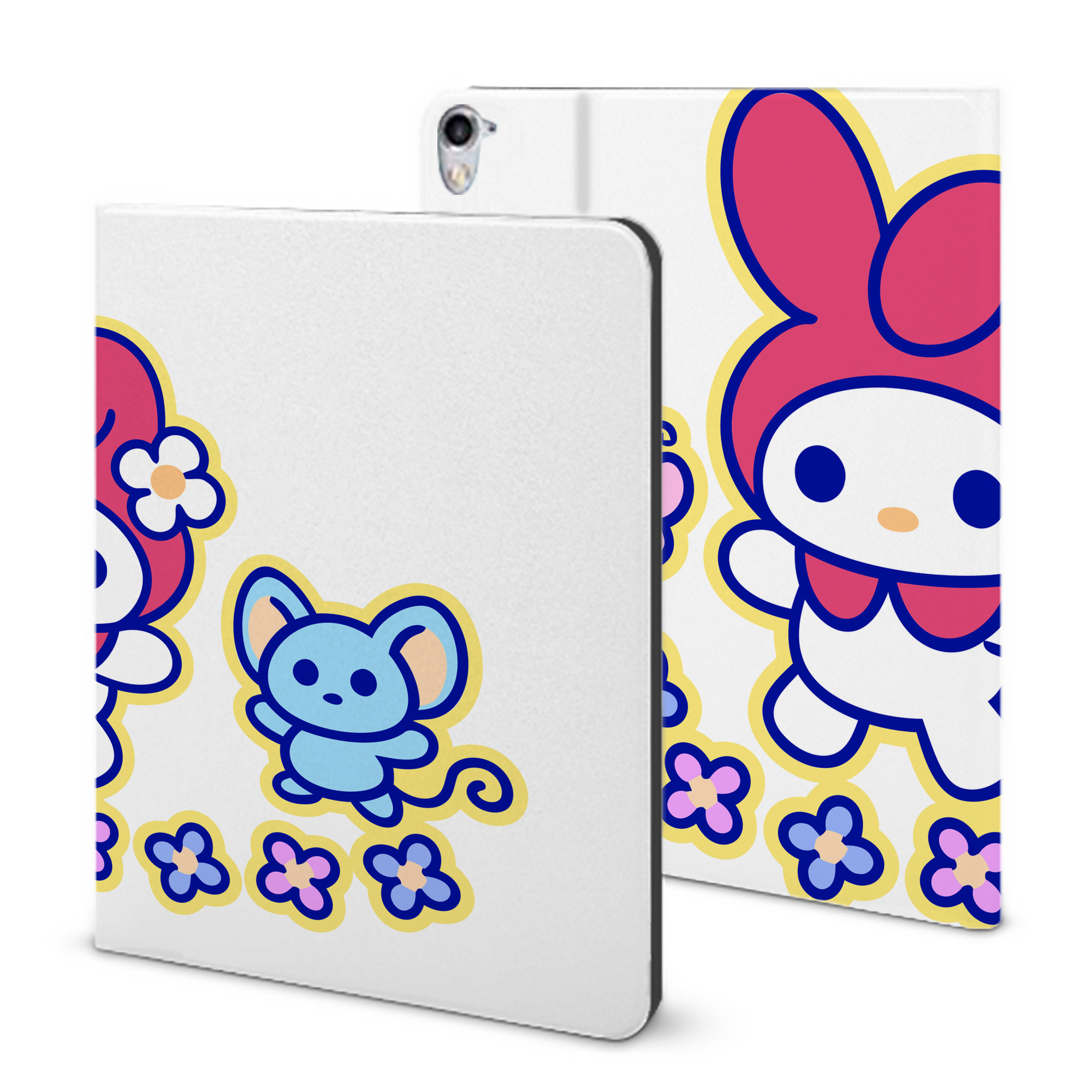 （画像用） Hello Kitty ハローキティ IPad ケース ブック型 PUレザー TPU 耐衝撃 軽量 薄型 ペン収納なし 全面保護 IPad 各モデル対応